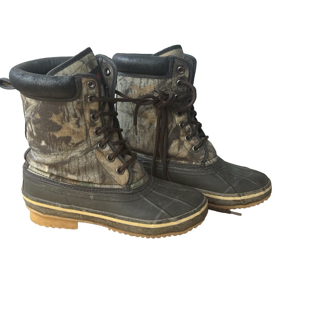 Timber Wolf Thermolite Camo Hunting Boots‎ Men's Sz 5 Lace Up
